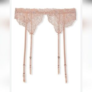 Victoria's Secret Floral Lace Garter Belt Lengerie Hoisery Size M/L NEW